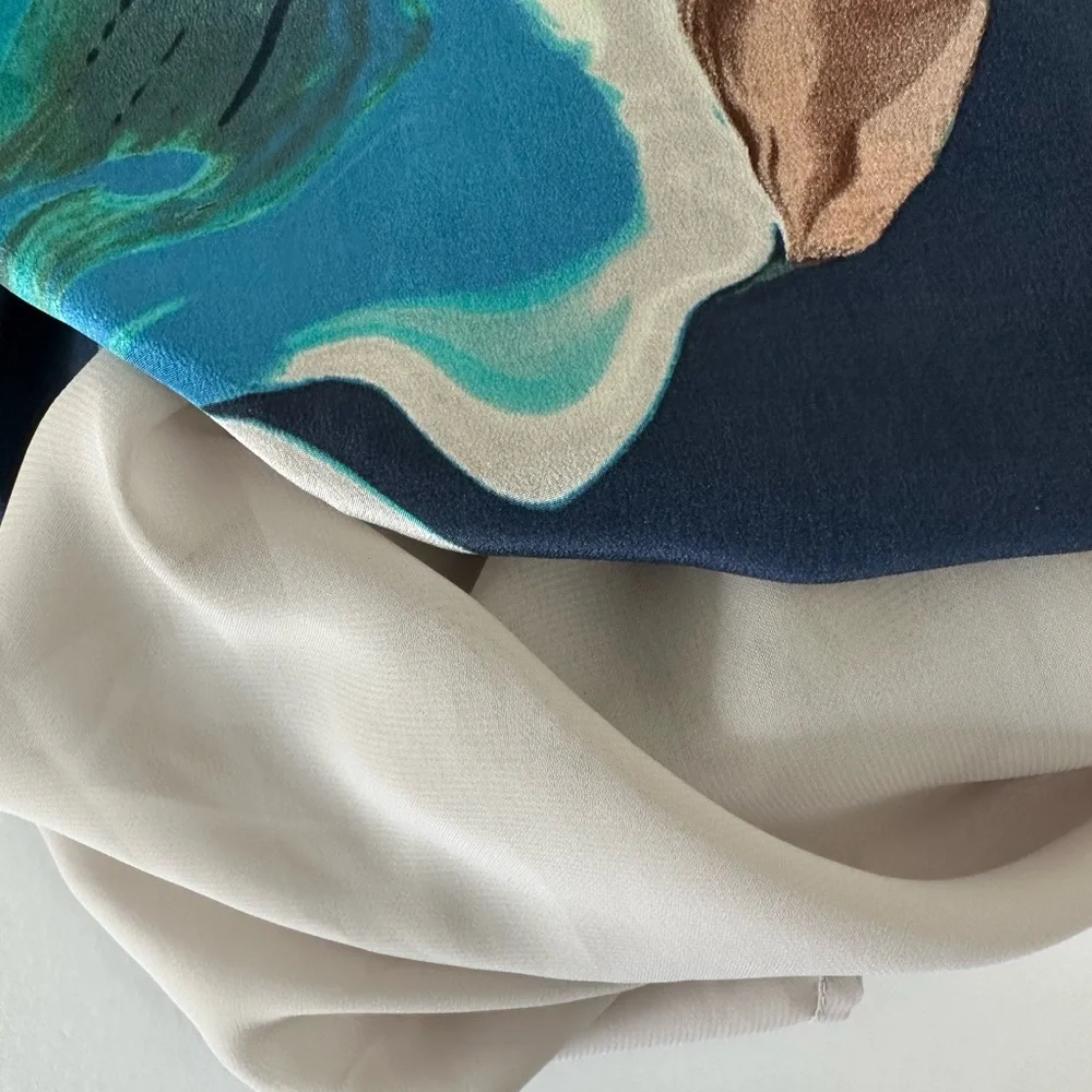 ANTHROPOLOGIE COQUILLE Silk Asymmetrical Dress 6 - Picture 12 of 14